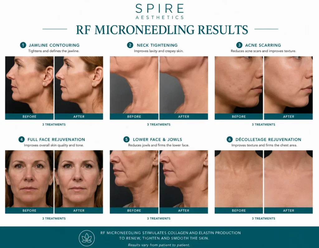 RF Microneedling Skin tightening Loughborouogh results